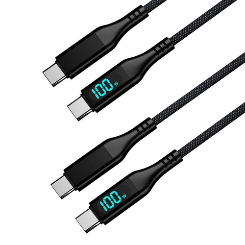 2 câbles USB-C / USB-C avec écran LED – 2m - Callstel - Photo 1/4