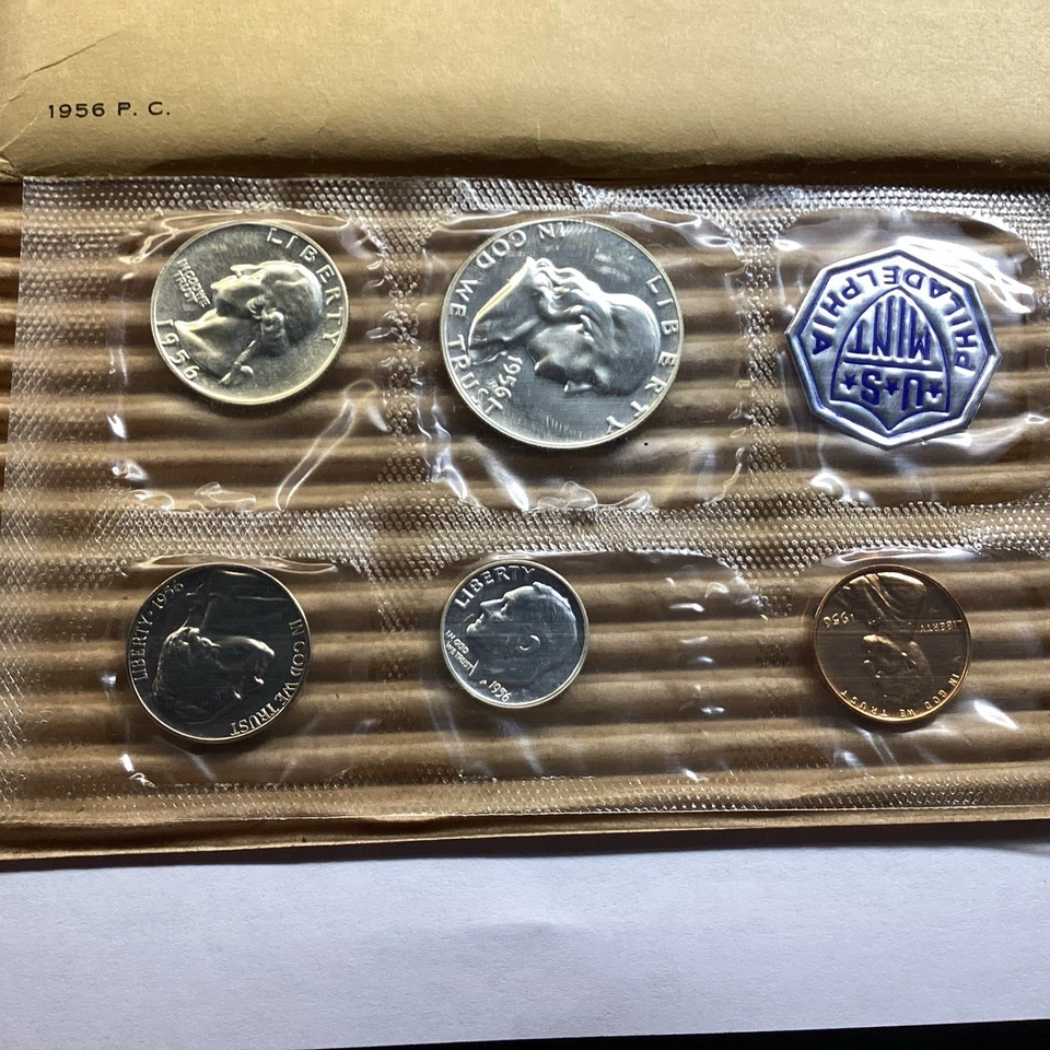 1956 US Mint Silver Proof Type 2 Set with OGP and Cello Sealed Coins 090525 21ee - Image 2 of 4