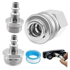 3PCS RV Shower Exterior Quick Connector, Heavy Duty Brass RV Shower Faucet