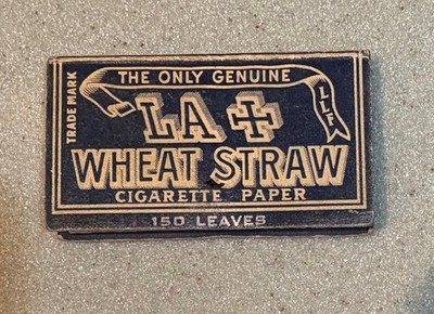LA+ Wheat Straw Cigarette Paper-La Croix Fils-150 Leaves in Packag. 1940s.