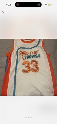 Jackie Moon #33 Semi Pro Costume Basketball Jersey Flint Tropics Will Ferrell M