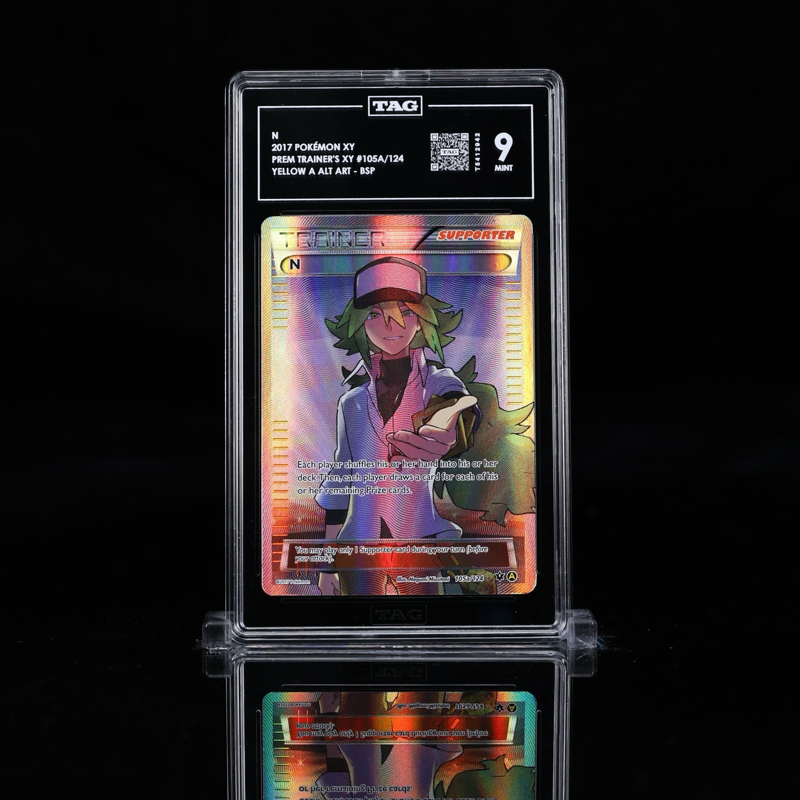 N #105a Full Art • 2017 Pokemon XY Premium Trainers Collection • TAG 9 • POP 2