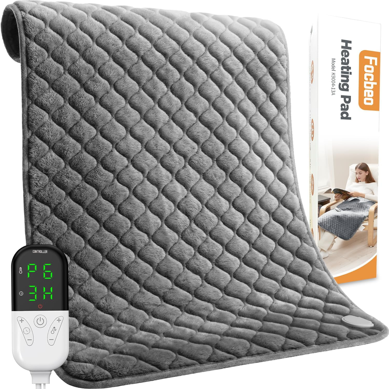For Back Pain 32"x24" Extra Large Electric Heating Pad For