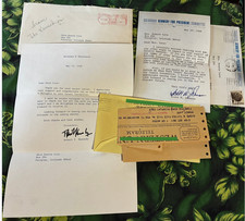 Robert Kennedy 1968 Telegram + SIGNED LETTER Autograph Signature 3weeks B4 death
