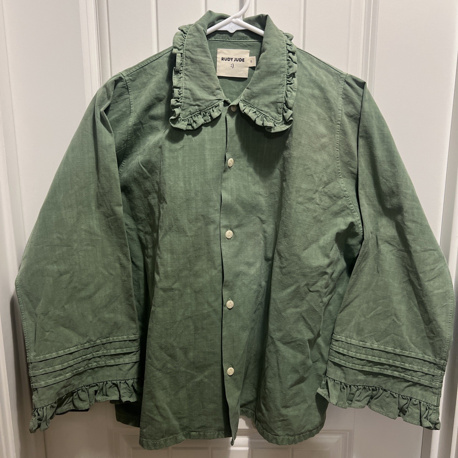 Rudy Jude String Bean Green Structured Pillowcase… - image 1