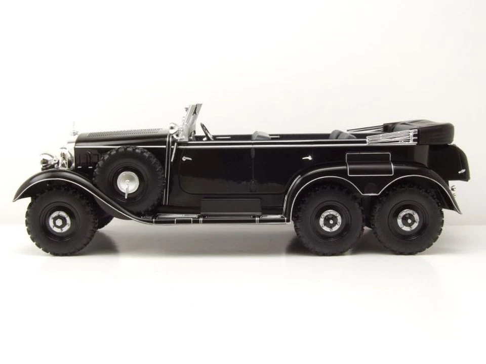 Mercedes G4 Cabrio W31 1938 schwarz Modellauto 1:18 MCG - Bild 3 von 4