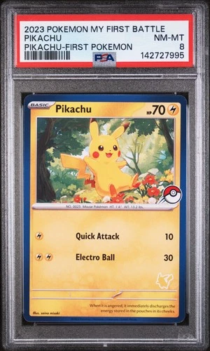 2023 POKEMON MY FIRST BATTLE-PIKACHU DECK FIRST POKEMON PIKACHU PSA 8