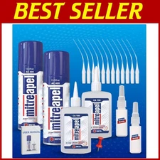 Clear Drying CA Glue with Activator & Microtips - Perfect for Multi-Material Use