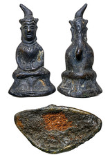 Curved-Hair Ngang Small Size, Right-Curved Hair Style. Amulet