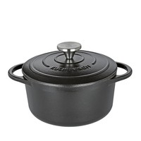 Bratentopf Provence Gusseisen Schwarz Rund 24 Cm Schmortopf BräTer