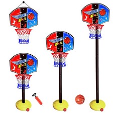 Portable Basketball Hoop Set Stand Bal Adjustable Height Sport Activity Game Toy