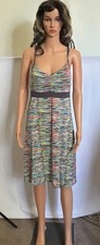 Athletic Dress with Built in Bra Womens Sundress V-neck Empire Waist Sz Medium