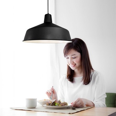 Hängelampe Black moon 1443ZW Schwarz Ø40cm E27 Fassung