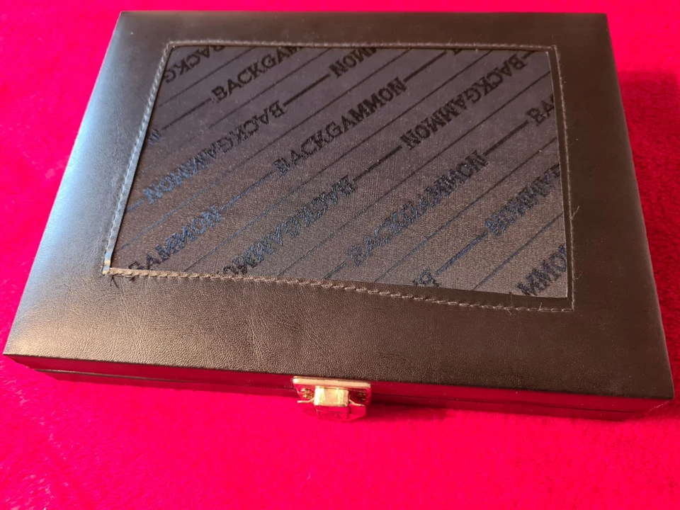 Wie neu: Backgammon Koffer Hartung Spiele 34x23cm 17cm Magnetisch Reisespiel - Bild 2 von 4
