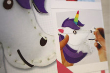 Sew Cute Unicorn Backpack Clip Kit - Kids Craft by Colorbok