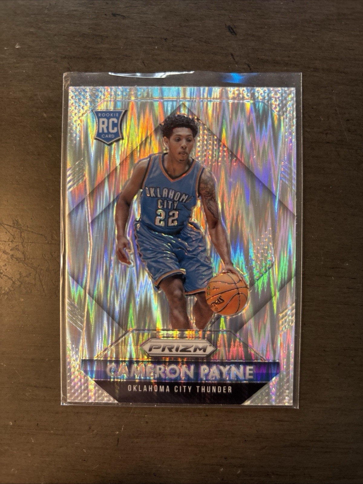 CAMERON PAYNE RC 2015-16 Prizm #312 Rookie Silver Flash Prizm