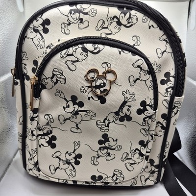 Bioworld Disney Mickey Mouse Small Backpack Beige Black