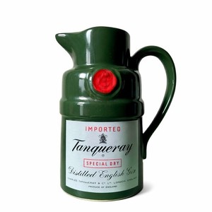 Vintage Tanqueray Gin Ceramic Cocktail Pitcher or Bar Jug Collectible