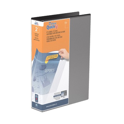 QuickFit Heavy Duty 14 x 8.5 Inch Portrait Legal View Binder, 2 Inch, Angle D...