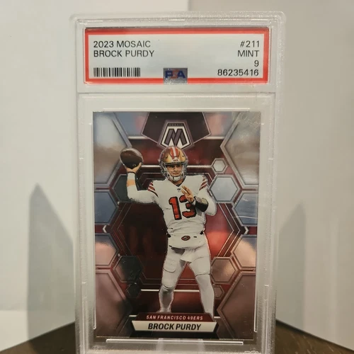 2023 Panini Mosaic Brock Purdy Silver Prizm PSA Francisco 49ers PSA 9 #211