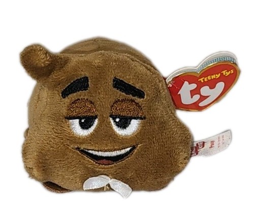 Ty Beanie Boos - Teeny Tys Stackable Plush - Emoji Movie - POOP SR (4 inch) MWMT - Picture 2 of 10
