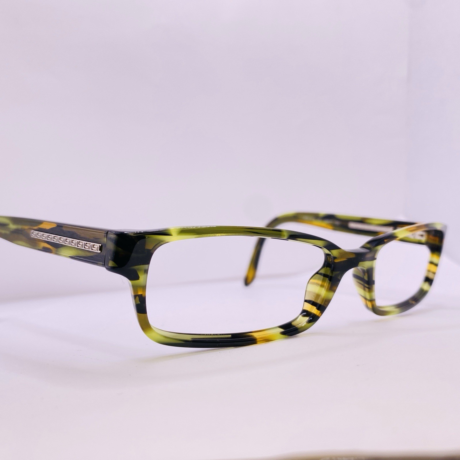 Versace Eyeglasses Mod. 3112 811 54 [] 17 140 Ivory Green Amber Authentic thumbnail 2