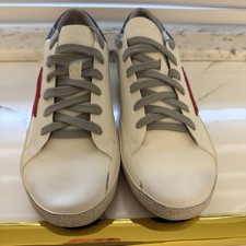 Golden Goose Superstar Sneaker in White/Red Size 39