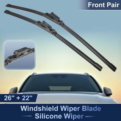 2pcs Front Silicone Windshield Wiper Blades for VW Atlas 2018-2023 Top-Lock