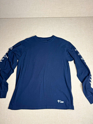 Vans Long Sleeve Graphic T-Shirt Men s Medium Black Classic Fit Sleeve Print