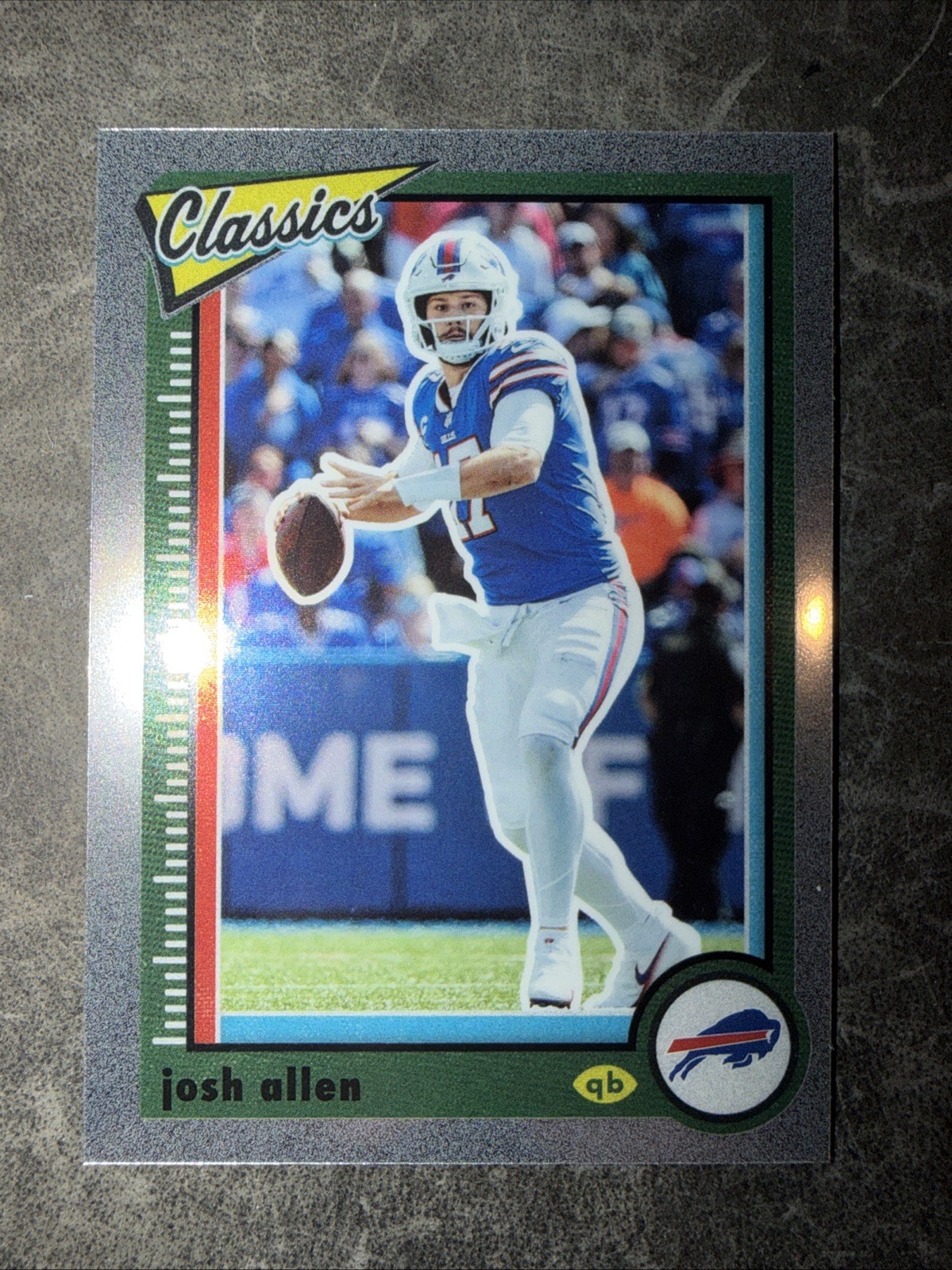 JOSH ALLEN 2022 Panini Classics Premium Silver Holo Prizm #9 BUFFALO BILLS