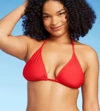 Women's Triangle Bikini Top - Wild Fable Red Sz XS