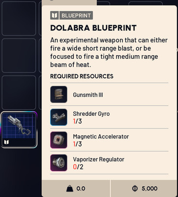   ARC Raiders   DOLABRA - Blueprint - Bauplan  