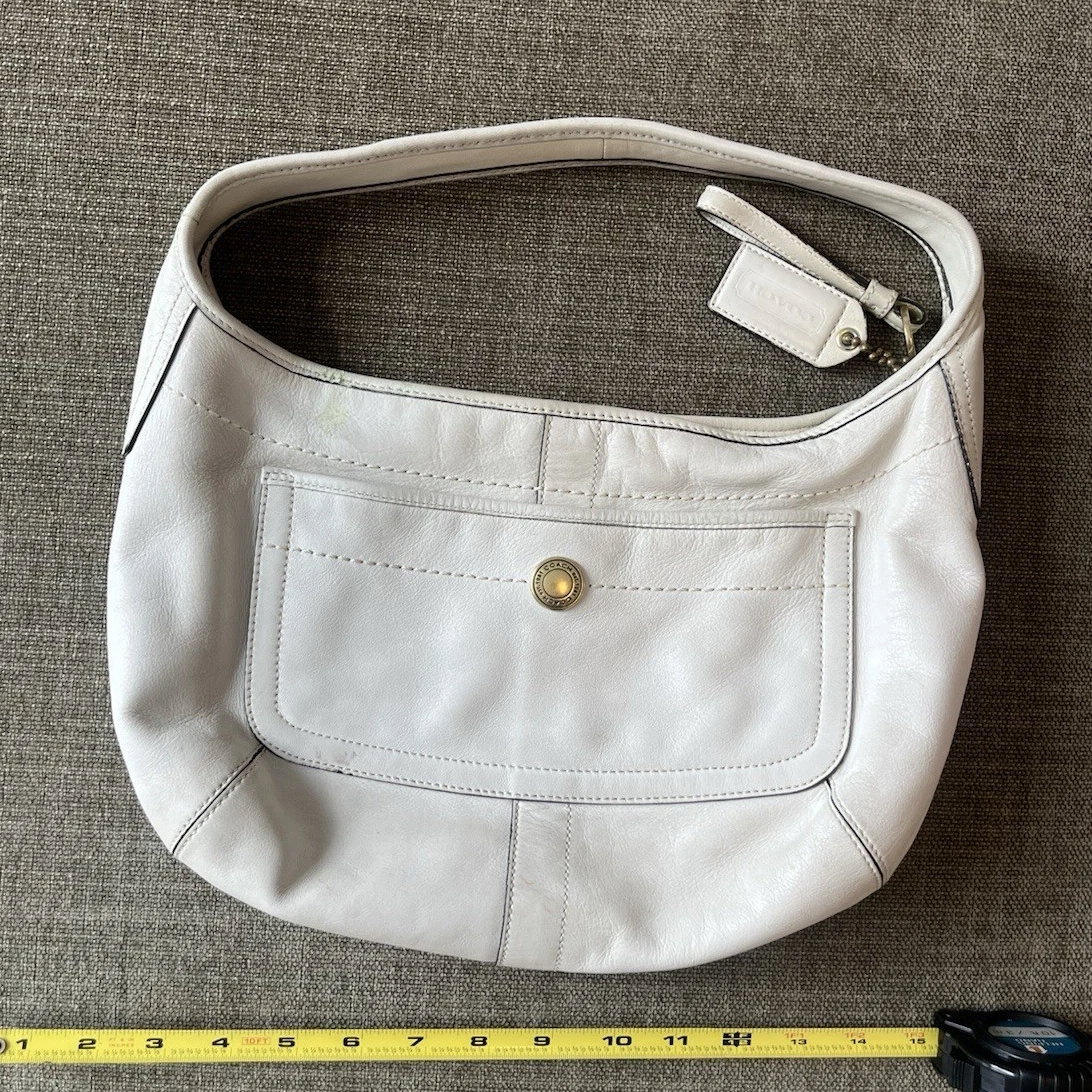 ★未使用品★COACH ホワイトレザー　2wayショルダーバッグ　ゴールド金具 Coach ショルダーバッグ ホワイト バッグ & ハンドバッグ 女性用 | eBay