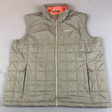 Simms Vest Mens XXL Green Fall Run Primaloft Insulated Fishing Lightweight