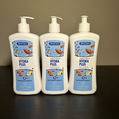 ALMOND & FLAXSEED OIL HYDRA PLUS BODY LOTION with PUMP 16 oz Each (Lot Of 3)