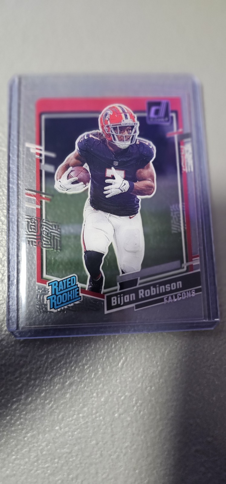 2023 Clearly Donruss Football Bijan Robinson #53 Rated Rookie RC