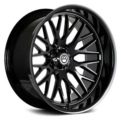 Artem Off-Road NOVUS Wheels 24x12 (-44, 6x139.7, 106.2) Black Rims Set of 4