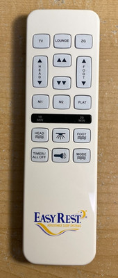Easy Rest Remote Richmat HJH55 Adjustable Bed OEM Original White