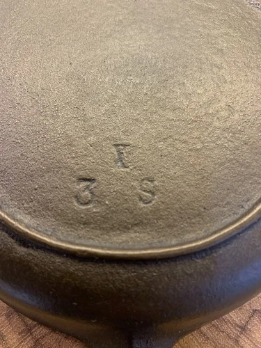 Birmingham Stove And Range “S” Series #3 Red Mountain Cast Iron Skillet
