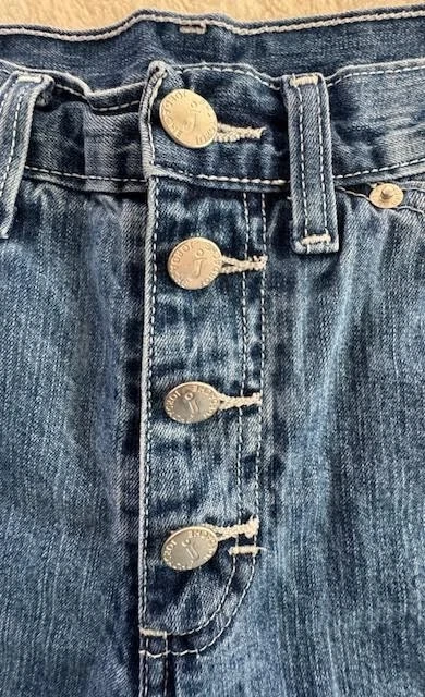 Pantalones cortos para mujer Jordache Denim Botón Mosca 11/12 Y2K vintage años 90 Foto 3 de 4