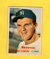 1957 Topps Bill Skowron #135 New York Yankees G/VG FREE SHIPPING