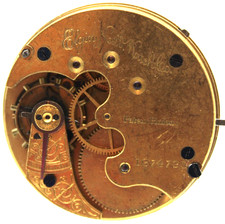 1886 ELGIN POCKET WATCH MOVEMENT 1874725 GRADE 94 8s 11j FA