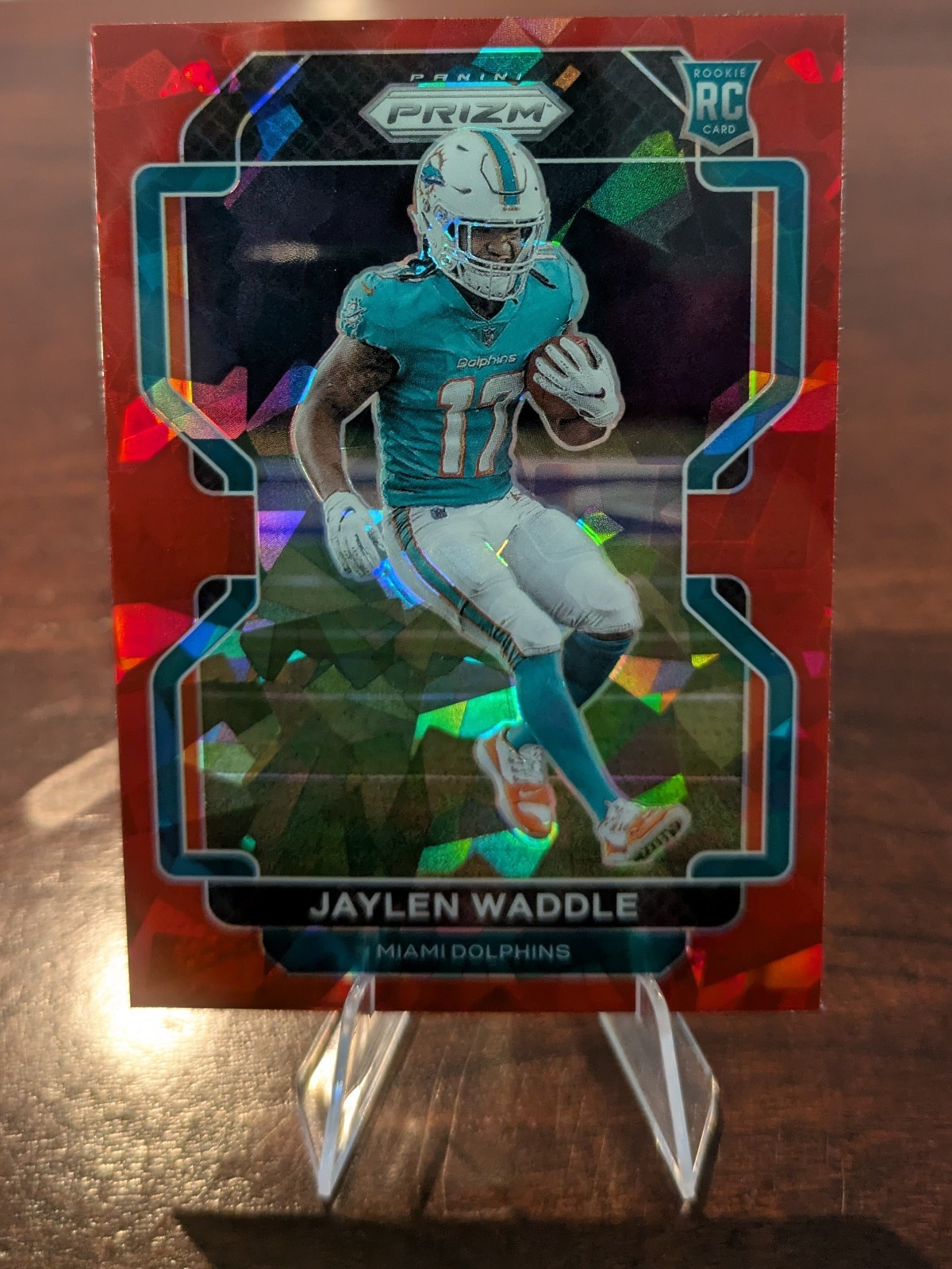 Jaylen Waddle Panini Prizm #338 Red Ice