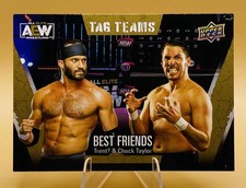 Best Friends Trent And Chuck Taylor Trading Card AEW Wrestling #61 Gold FREESHIP