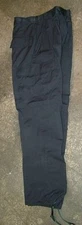 US ARMY CARGO TROUSERS BLACK BDU PANTS  COMBAT TYPE VIII GI SMALL REGULAR