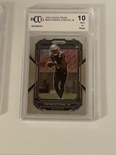 Pierre Strong Jr 2022 Panini Prizm Football RC Graded BCCG 10 #325 Patriots