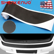 Black Sticker Rear Bumper Guard Sill Plate Trunk Protector For Nissan Altima
