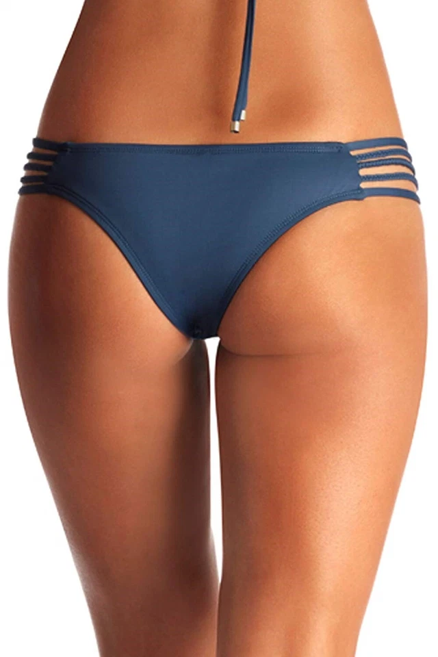 Parte inferior de biquíni brasileira Vitamin A 145246 feminina tinta Ecolux Jaydah trança tamanho XS - Imagem 2 de 2