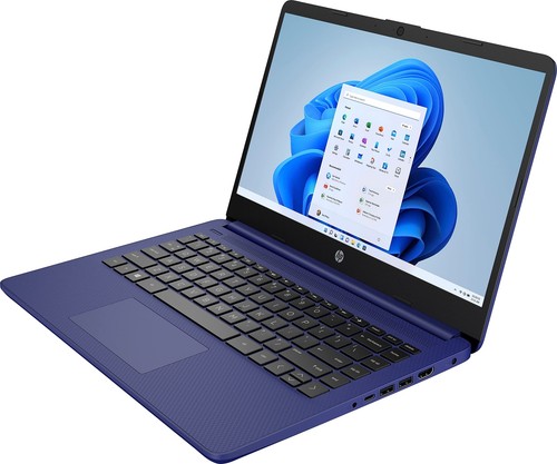 HP Laptop 14-dq0055dx 14" HD Intel Celeron N4120 4GB RAM 64GB eMMC Blue - Picture 5 of 8