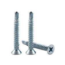 COUNTERSUNK SELF DRILLING TEK SCREWS BZP METAL FIXING WINDOWS ROOFING ALL 25